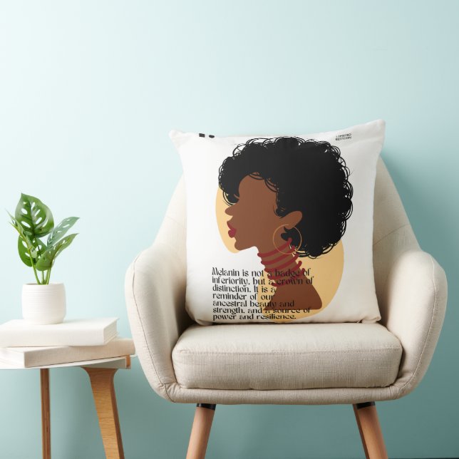 Melanin Motivation Kissen (Stuhl )