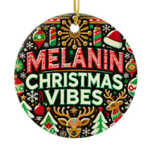 Mélanin Noël Vibe Arbre Ornement