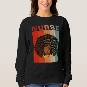 Melanin Nurse Black History Monte A Sweatshirt