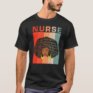 Melanin Nurse Black History Monte A T-Shirt
