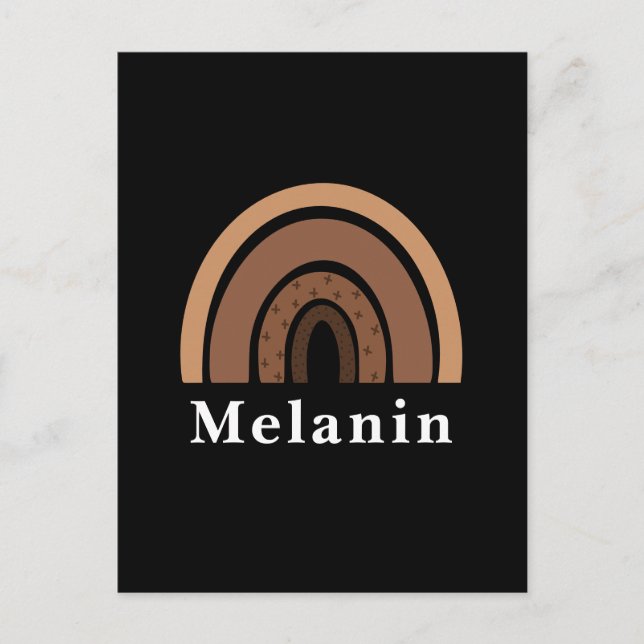 Melanin Postkarte (Vorderseite)
