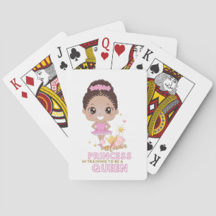 Melanin Princess trainiert, Königin der Ballerina  Spielkarten