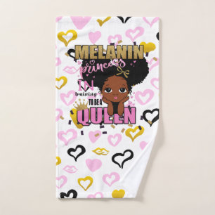 Melanin-Prinzessin in Ausbildung Zur Königin Lilib Handtuch