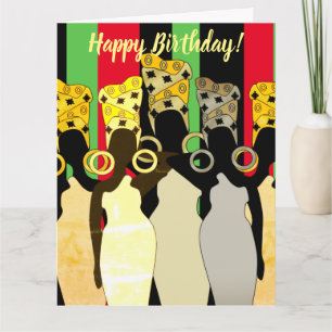 Melanin Queen African American Birthday Card Karte