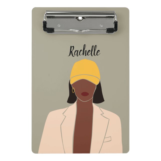 Melanin Queen African American   Mini Klemmbrett (Vorderseite)