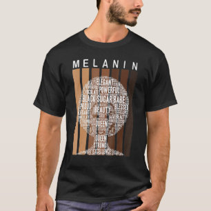 Melanin Queen African American Strong Black Natura T-Shirt