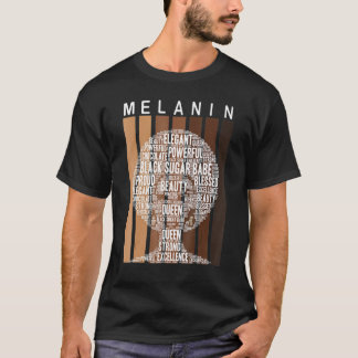 Melanin Queen African American Strong Black Natura T-Shirt