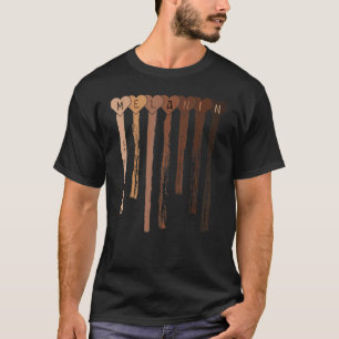Melanin Queen African American Strong Black Natura T-Shirt
