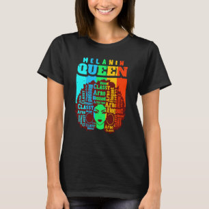 Melanin Queen Niedlich Black Women Sista Schwester T-Shirt