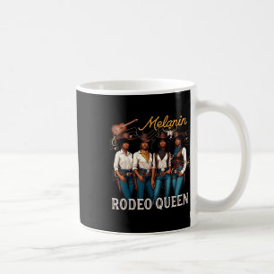 Melanin Rodeo Queen Black Cowgirl Afroamerikaner Kaffeetasse