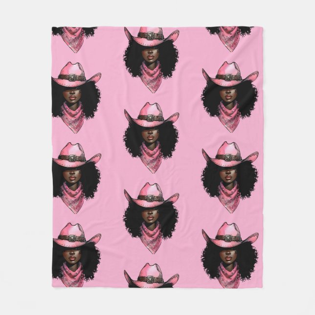 Melanin Rodeo Queen Fleecedecke (Vorderseite)