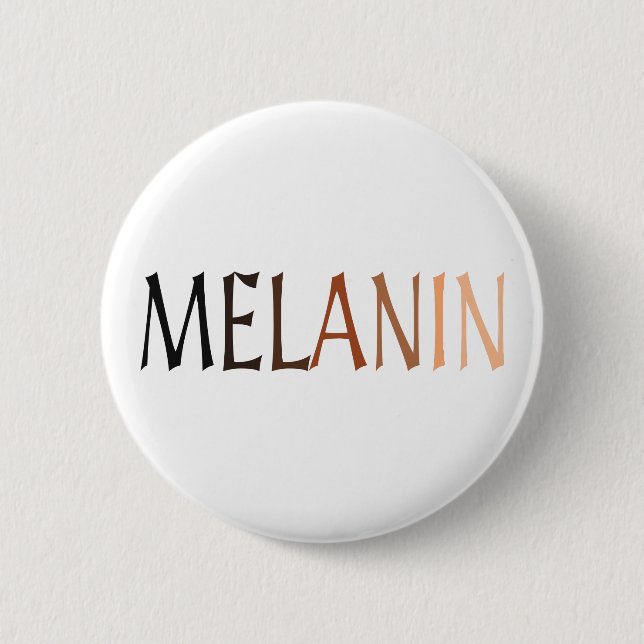 MELANIN Schwarz-Schatten Button (Vorderseite)