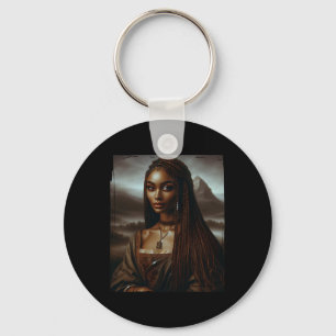 Melanin Schwarze Geschichte Monat Afro Queen Mona Schlüsselanhänger