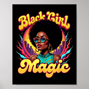 Melanin Schwarze Geschichte Monat Frauen Schwarze Poster