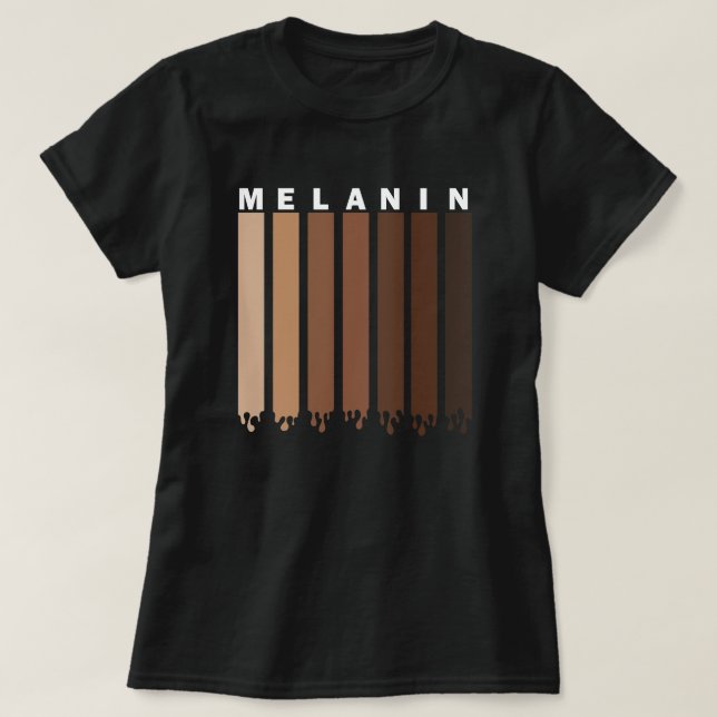 Melanin Shirt, Schönheit hat keinen Hautton T-Shirt (Design vorne)