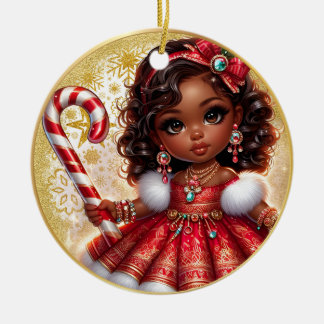 Melanin Süsse Keramik Weihnachtsfeierlichkeiten Ornament