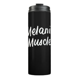 Melanin und Muskeln Schwarz ist ein wunderschönes Thermosbecher