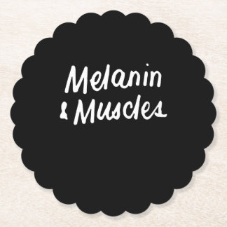 Melanin und Muskeln Schwarz ist ein wunderschönes  Untersetzer