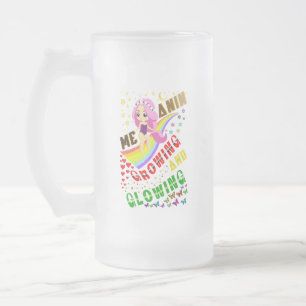 Melanin wächst und bläst mattglas bierglas