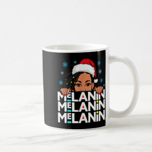 Melanin Weihnachten Schwarze Mädchen Magie Xmas Hä Kaffeetasse