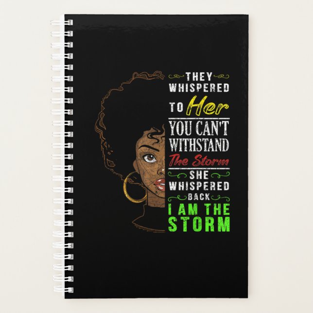 Melanin Women African American Pride Black History Planer (Vorderseite)