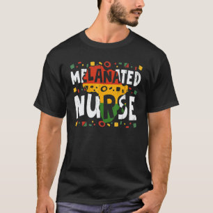 Melanisierte Krankenschwester Schwarze Afrikanisch T-Shirt