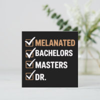 Melanisierte Promotion Graduation PhD EDD Bachelor