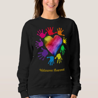 Melanom Awareness Hands Melanom Sweatshirt
