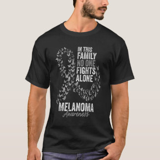 Melanom-Bewusstseinsmonat Schmetterlinge Schwarzes T-Shirt