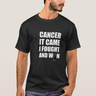 Melanom Cancer Fight Cancer Ribbon T-Shirt