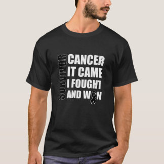Melanom Cancer Fight Cancer Ribbon T-Shirt