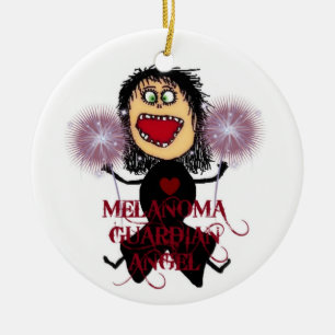 Melanom Cancer Guardian Angel Keramik Ornament