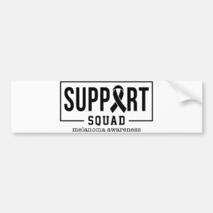 Melanom-und Hautkrebs-Support-Squad Autoaufkleber