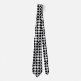 Melanoma Skin Cancer Awareness Plaid Black Ribbon Krawatte