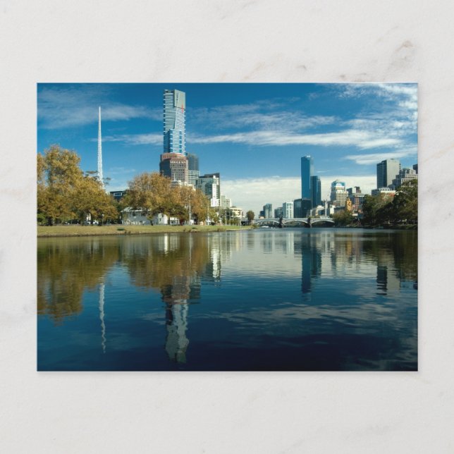 Melboure Skyline Postkarte (Vorderseite)