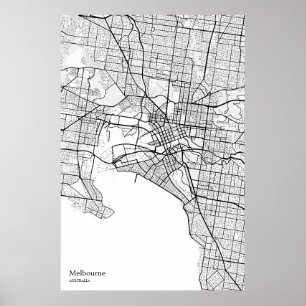Melbourne AU Wand-Plakatkunst Poster