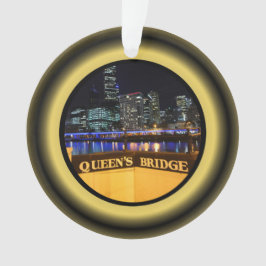 Melbourne Australia CBD Night Lights Ornament