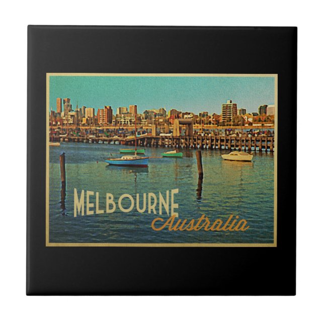 Melbourne Australia Fliese (Vorderseite)