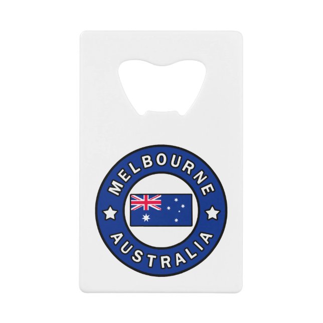 Melbourne Australia Geldbeutel Flaschenöffner (Vorderseite)