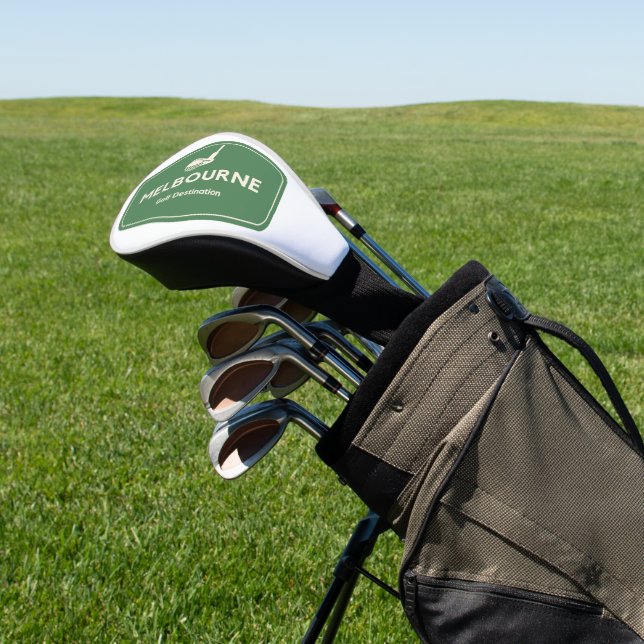 Melbourne Australia - Golf Course Destination Logo Headcover (In SItu)