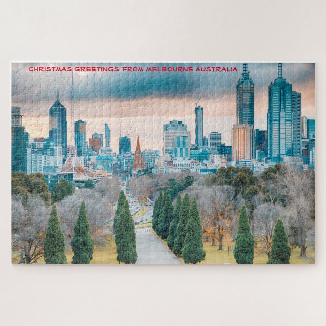 Melbourne Australia Jigsaw Puzzle (Horizontal)