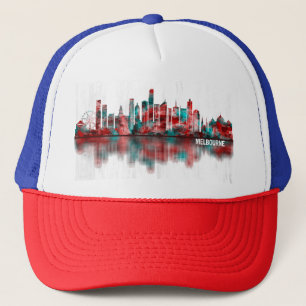 Melbourne Australia Skyline Truckerkappe