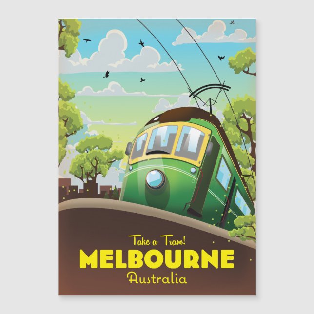 Melbourne Australia Tram Magnetkarte (Vorderseite)