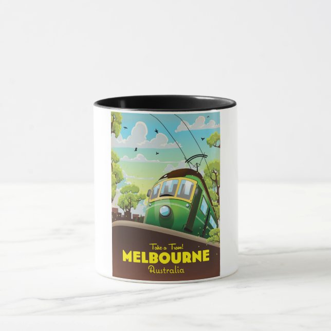 Melbourne Australia Tram Tasse (Zentrum)