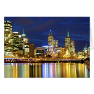 Melbourne, Australie. Une vue nocturne sur les 2