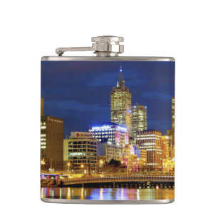 Melbourne, Australien. Der Blick auf die 2 Flachmann