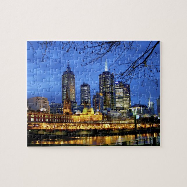 Melbourne, Australien. Die Aussicht auf die Umgebu (Horizontal)
