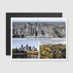 Melbourne - Australien - Mosaik - Magnetkarte