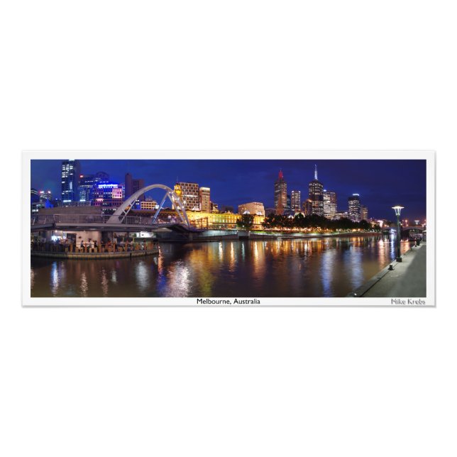 Melbourne, Australien Panorama Fotodruck (Vorne)
