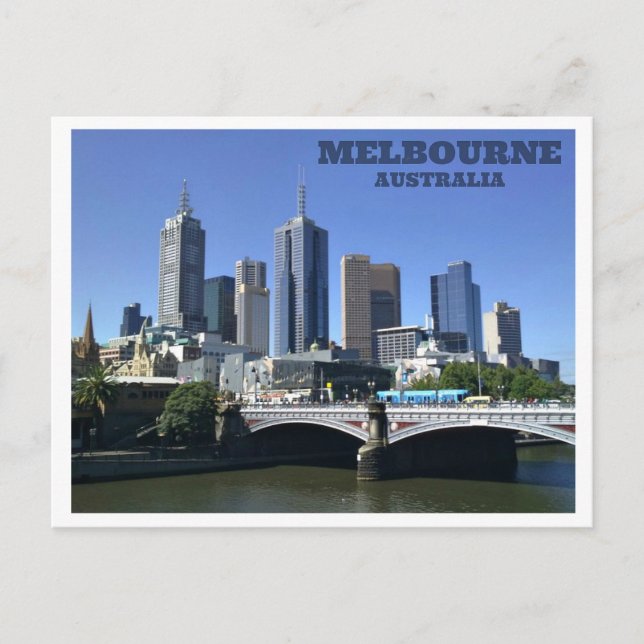 Melbourne - Australien Postkarte (Vorderseite)